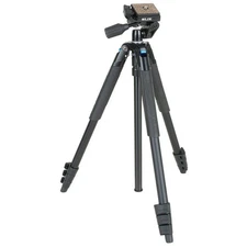 Slik Sprint Pro III 3-Way 4-Section Aluminum Travel Tripod with SH-704E Pan Head
