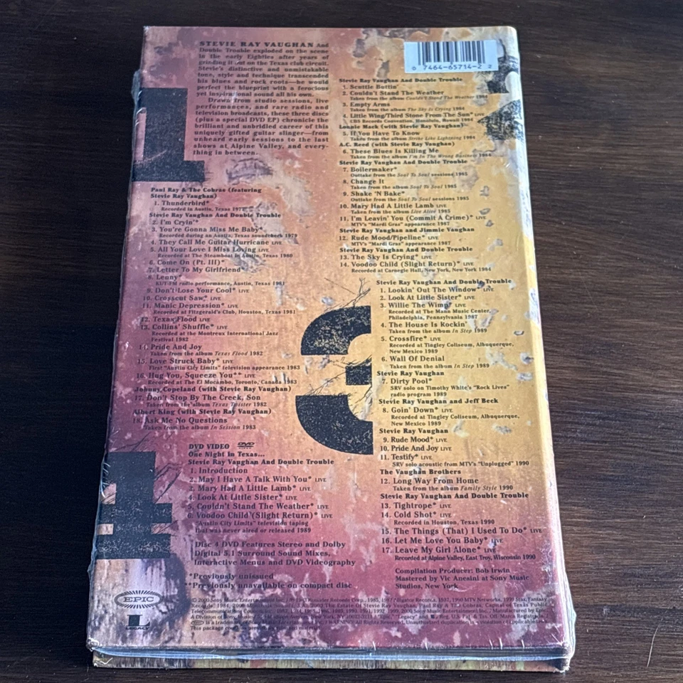 SRV by Stevie Ray Vaughan & Double Trouble (4CD, 2000) Brand New Sealed - Image 3 of 4