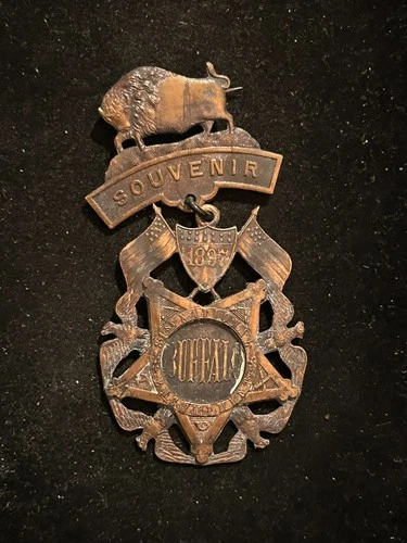 Civil War Era GAR Buffalo Encampment Medal 1897 31st New York Souvenir