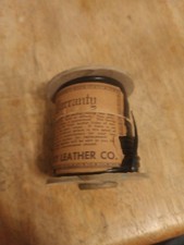 Vintage Texas Lacing Co. Finest Genuine Leather 3/32" Lace Spool Black