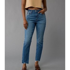 American Eagle Mom Jeans Womens Size 6 Regular Wash Denim High Rise