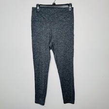 Aerie Heather Grey Leggings Womens L High Rise Two Pockets Chill Play Move 47598