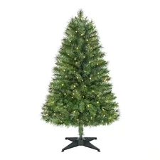 4 Ft. Woodtrail Fir LED Pre-Lit Artificial Christmas Tree T8