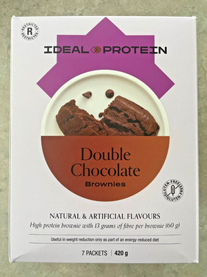 Ideal Protein Double Chocolate Brownies - 7 Packets - EXP 11/30/26 FREE SHIPPING