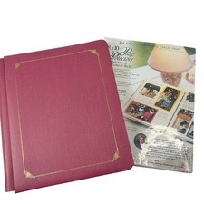 Creative Memories 8X10 Mulberry Album Gold Accent 15 Pages  Protectors 1999