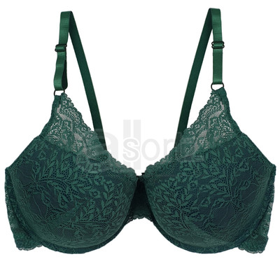 Damen Cotton Rich gepolsterter BH ex M S sexy Spitze fest Bügel UK Größe 38 C 40 B