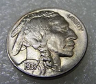 1937 P Buffalo Nickel Nickel FULL HORN 5c GEM BU UNC Uncirculated US Type Coin