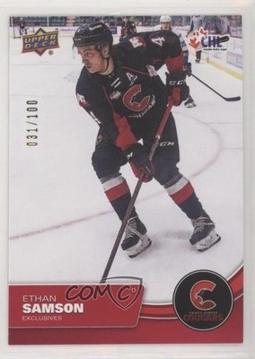 2021-22 Upper Deck CHL Exclusives 31/100 Ethan Samson #94 p0r
