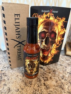 Elijah's Xtreme Regret Reserve Hot Sauce - Carolina Reaper, Trinidad Scorpion, a