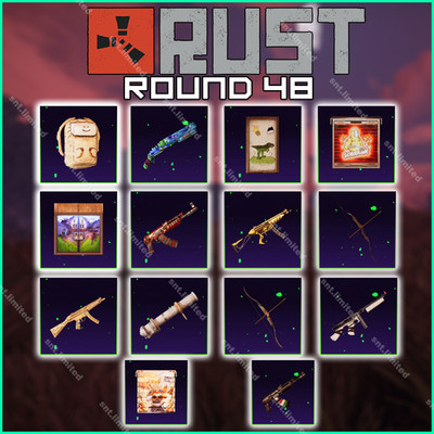 RUST - Kick & Twitch Drops | ALL Available | Up to 38 Item Total | STEAM