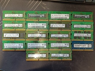 LOTE DE TRABAJO 18x 8GB DDR4 PC4 3200AA PC4 2400T PC4 2666V Laptop Ram SO DIMM