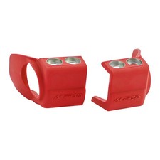 Protectores de zapata de horquilla Acerbis rojos para HONDA CRF250RX 2019-2023