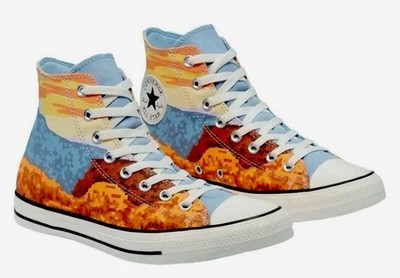 CONVERSE CTAS HI Magma Orange Sea Blue Canvas size:M8.5/W10.5