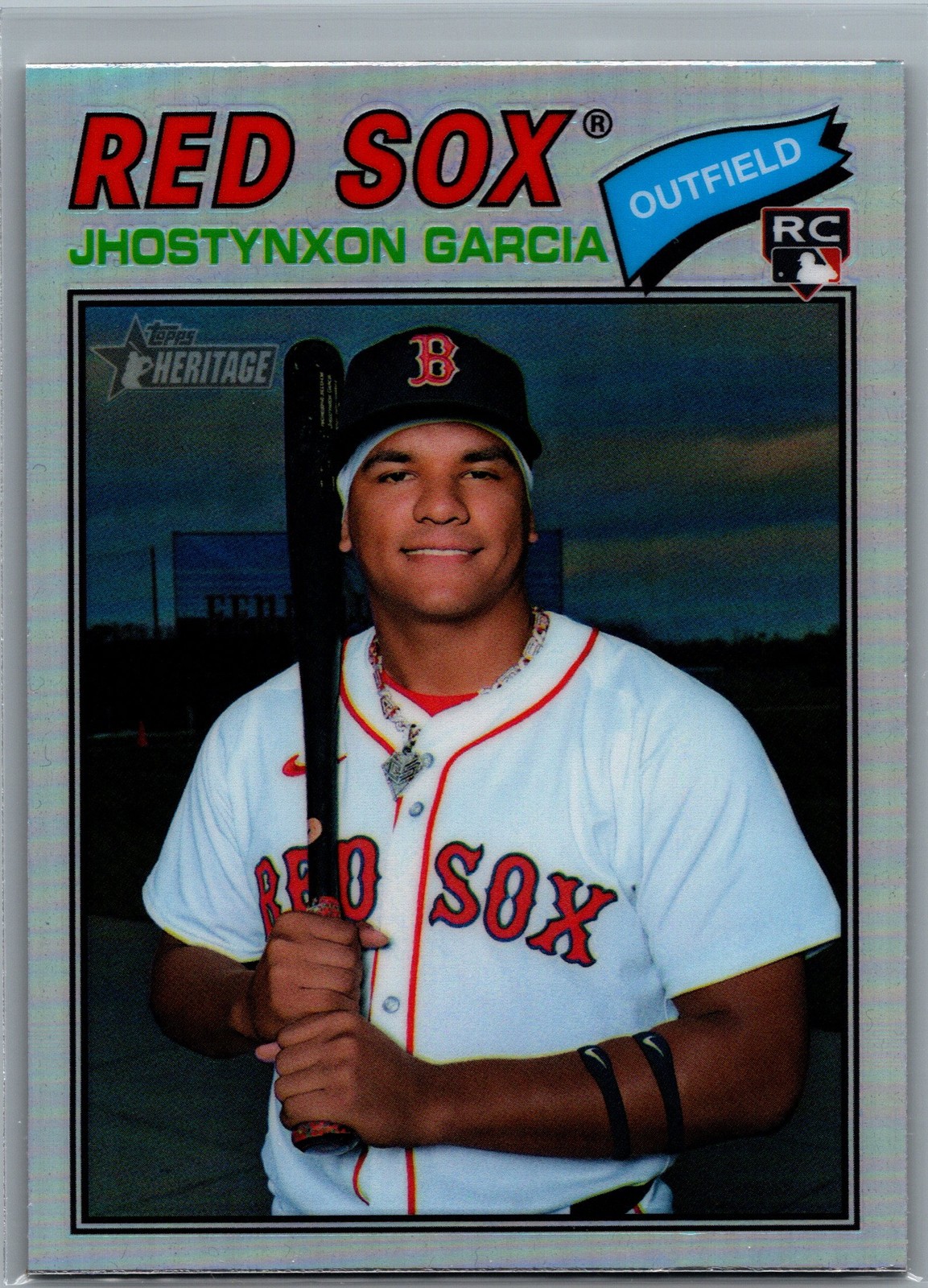 2026 Topps Heritage #112 Jhostynxon Garcia Chrome Refractor Rookie (RC)