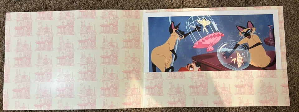 Litografía exclusiva de la tienda Disney Walt Disney Lady and the Tramp 2012 HALLAZGO RARO Foto 3 de 4