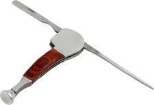 Stylish Tobacco Pipe Cleaning Tool Set - 3-in-1 Rosewood & Stainless Innovations