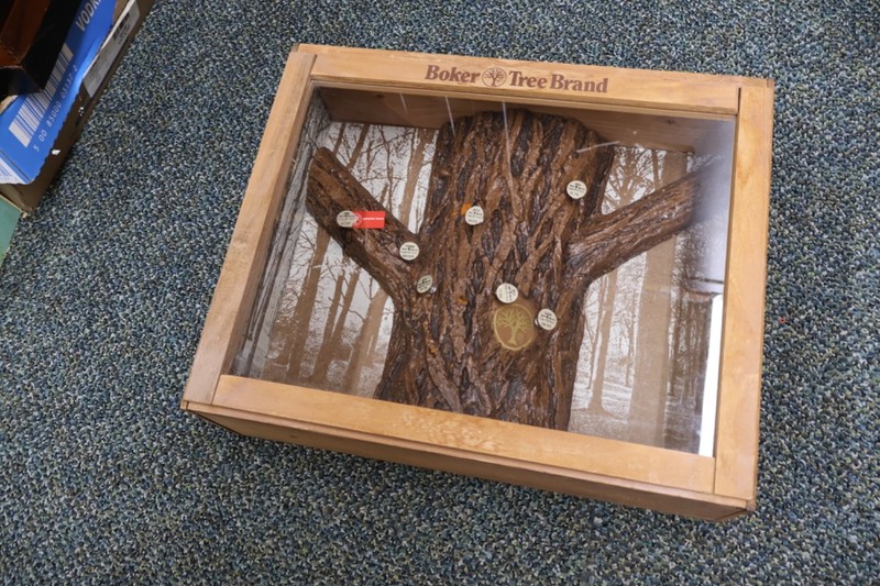 Vintage Boker Tree Brand Knife Counter Top Display Case Glass And Wood