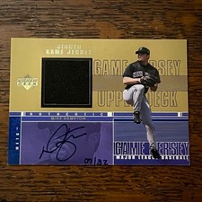 Mike Hampton 2000 Upper Deck Auto Jersey Gold /32 Very Rare NY Mets Legends SP💙