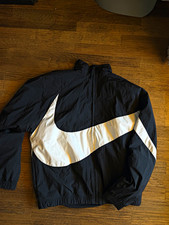 Nike Herren Windbreaker Jacke Schwarz/Weiß G...
