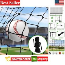 Baseball Softball Backstop Nets 10x20ft Nylon Heavy Duty Barrier Netting