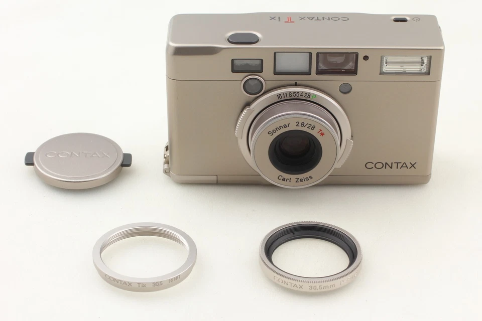 [ MINT ] Contax Tix Carl Zeiss 28mm F/2.8 Point ＆ Shoot APS Camera From JAPAN - Image 2 of 4