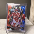 2025 Panini Select Premier Level Patrick Mahomes II #107 Red & Blue Shock Prizm