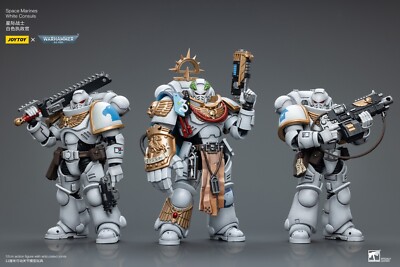 新品未開封 JOYTOY ウォーハンマー 金鎧 全3体セット ホワイトファルコン JoyToy 1/18 War Hammer 40K Space Marines White Consuls Action
