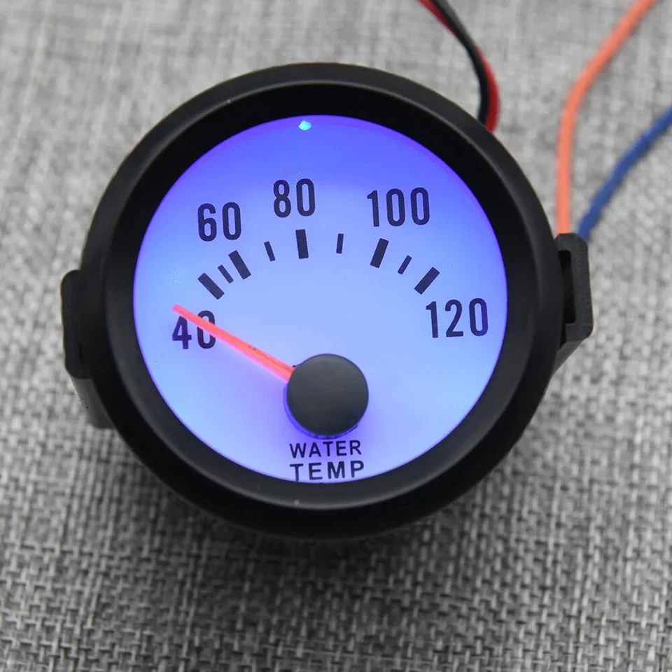 52MM Racing Gauge 40~120 Celsius Water Temperature Gauge with Sensor 1/8 NPT - Image 4 of 4