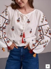 Authentic Traditional Ukrainian Embroidered Blouse. Made in Ukraine