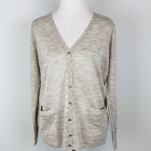 J. Crew Sparkle Cardigan Sweater Medium 