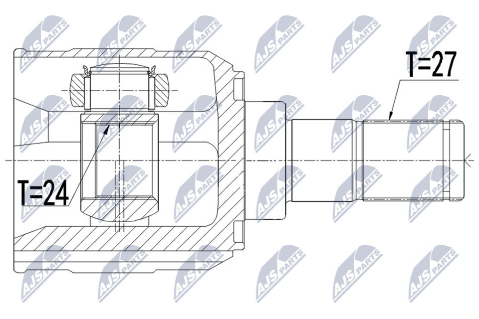 NPW-KA-365 NTY Joint Kit, drive shaft for HYUNDAI,KIA