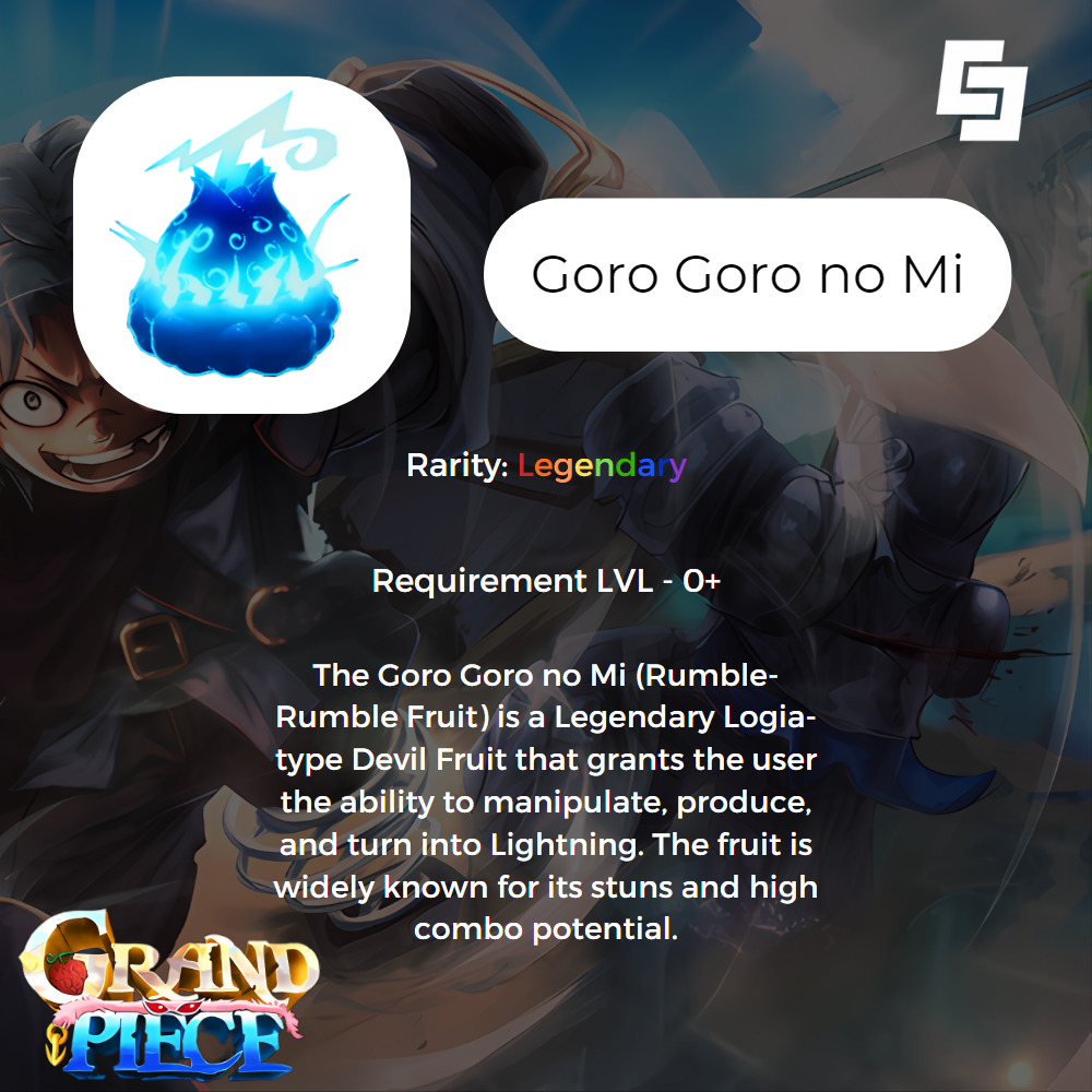 Grand piece online [GPO] - Goro goro no mi