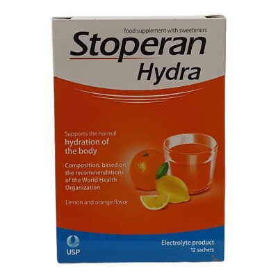 Stoperan Hydra Elektrolyt Beutel Orangengeschmack Hydration des Körpers 12er Pack