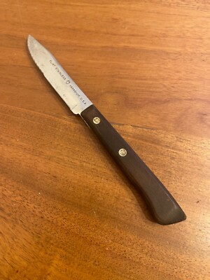 Flint Arrowhead Vanadium Stainless Semi Serrated paring knife 3  blade