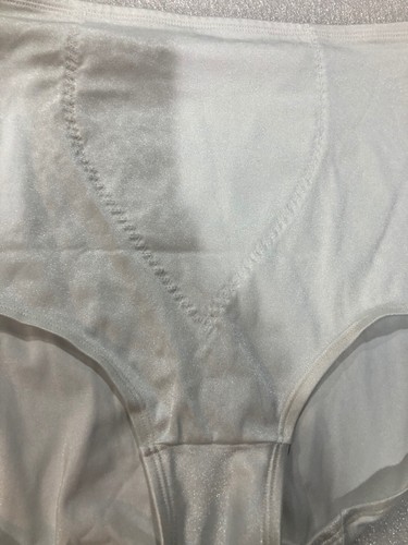 Unbranded Satin Second Skin Slimming White Cheetah Texture Panties Size 2X - Picture 2 of 6