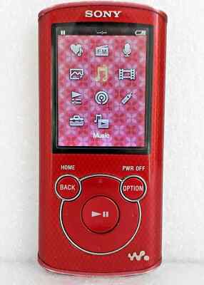 Sony NWZ-E463 E Series 4GB Walkman Hand Held compact Red Mp3