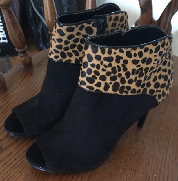 nine west peep toe booties