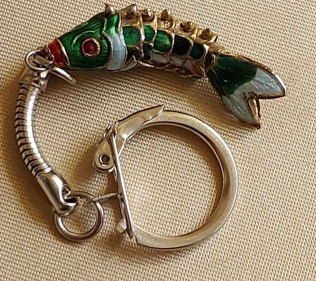 Leather Keyring - Humuhumunukunukuapua'a Fish