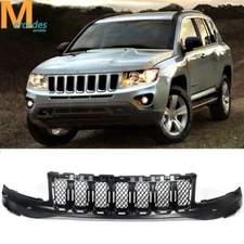 Fit For  2011-2017 Jeep Compass 68109866 Front Bumper Upper Grille Grill Black