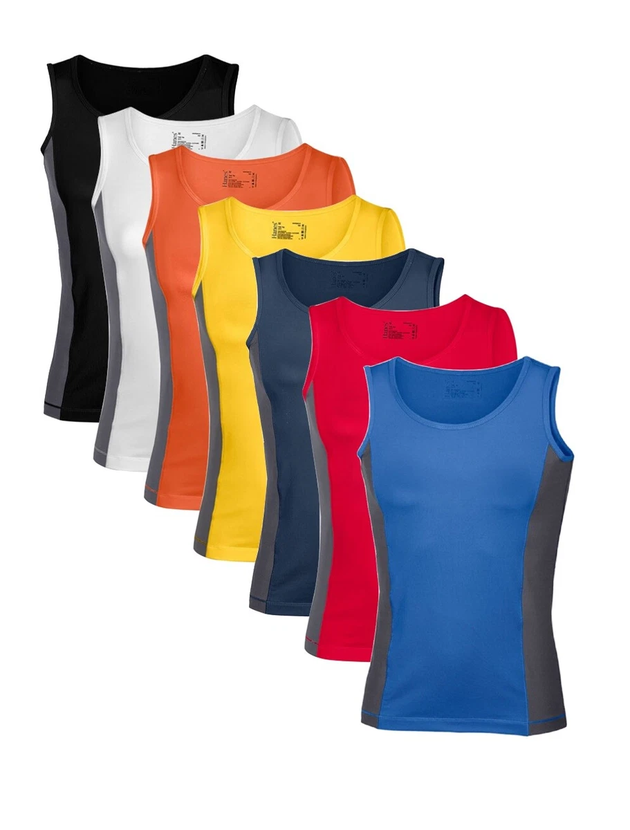 Hanes Just My Size - Maglietta Donna A Maniche Lunghe In Cotone, Tunica Dimagrante Con Scollo A V, Taglie Forti