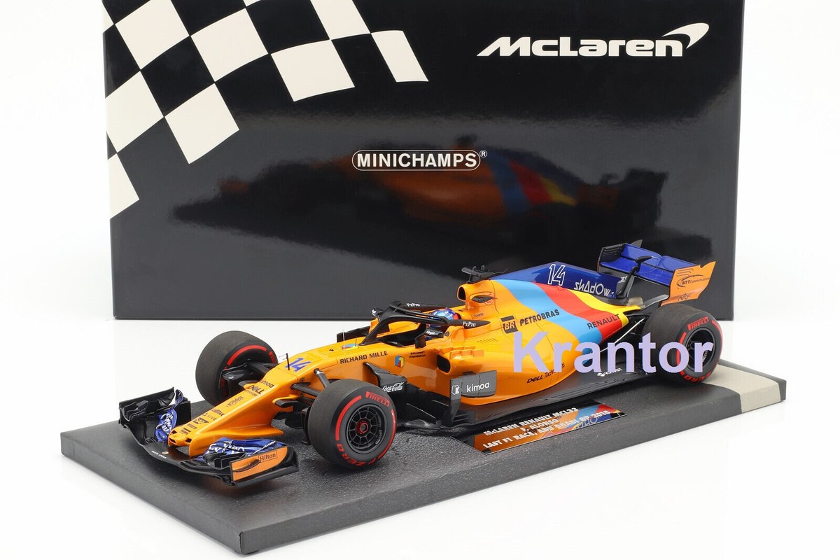 McLaren 2018 F1 ミニカーラストラン　アロンソ Minichamps 1:18 F. Alonso McLaren MCL33 #14 300th F1 GP Canada