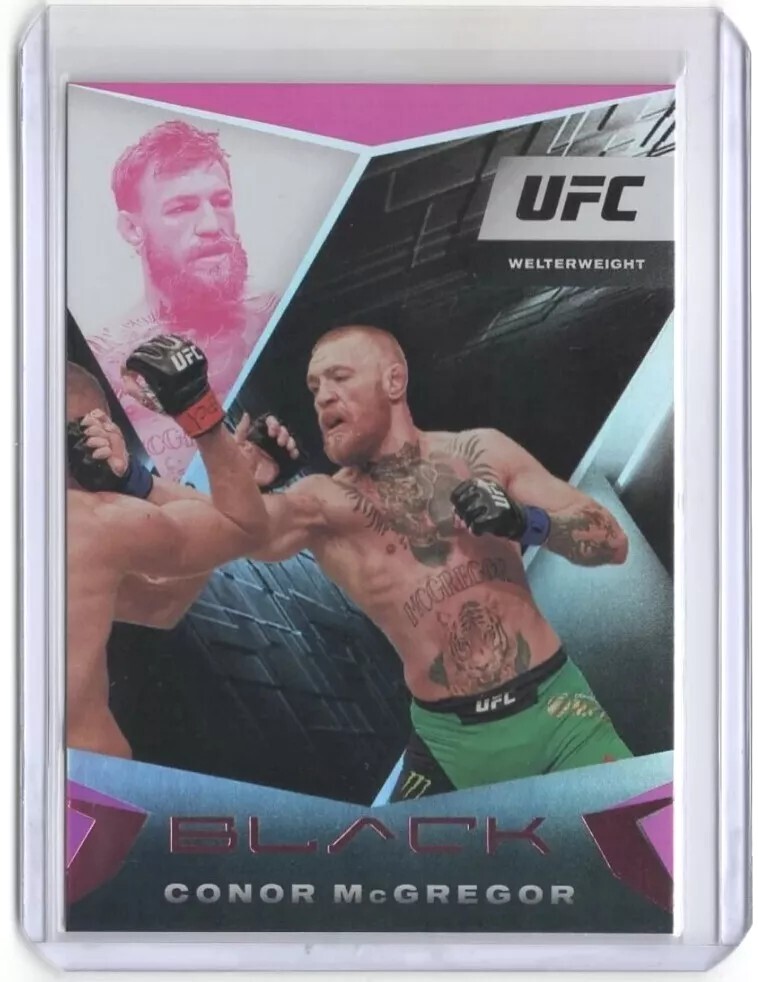 2021 Panini Chronicles UFC #61 Conor McGregor Pink Foil Parallel Card – Short-Print Collectors Edition