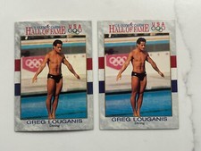 1991 Impel U.S. Olympic Hall of Fame #50 Greg Louganis (Two Card Lot) Diving
