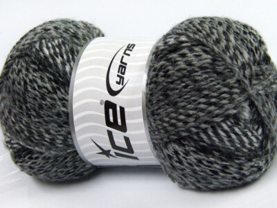 2-Skein Lot Mosaic Yarn Acrylic Medium 2x200g/300m Grey Shades