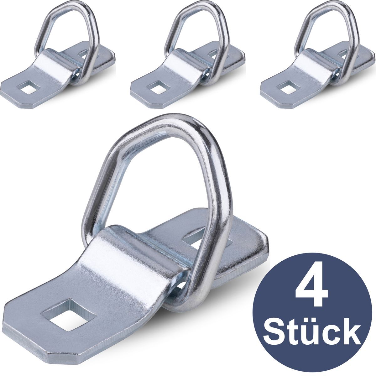 DHSWNNG Zurrösen Für Anhänger - 4 Stück Verzinkt, 800kg Tragkraft
