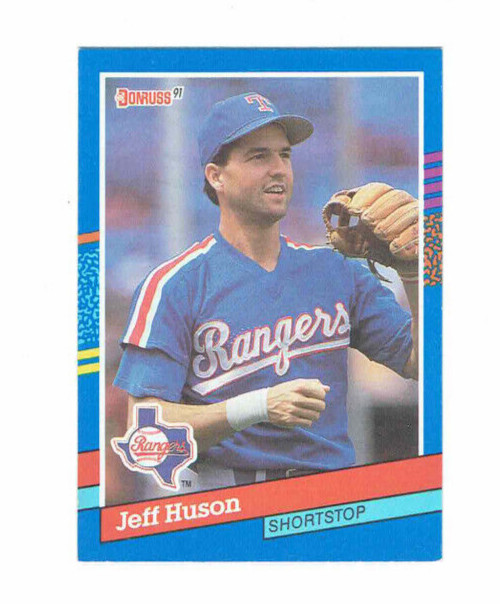 Jeff Huson Texas Rangers SS #305 Donruss 1991 #Baseball Card