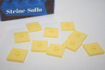 Lego (c) 20x Fliese Platte mit 1 Noppe - hellgelb - 87580 - 2x2 - tile with 1