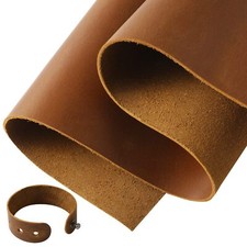 Bourbon Brown Genuine Leather Sheets for Leather Craft 2mm Full Grain Leather...