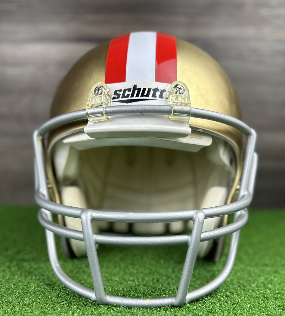 Joe Montana full size NFL football helmet SF 49ers Adult Medium | eBay