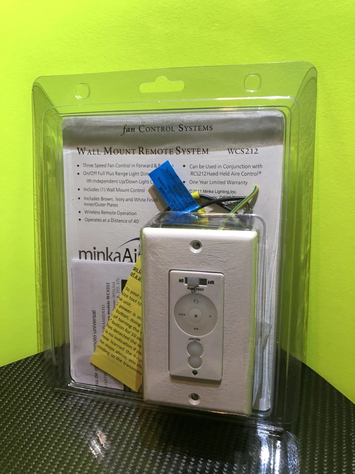 MinkaAire WCS212 sistema remoto de parede controle de parede em excelente estado usado - Imagem 2 de 4